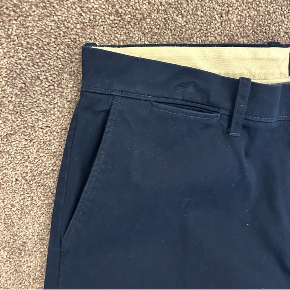 J. Crew Men's Chino Pants Size 34 x 30 Navy Blue Stretch Mid Rise Pockets GUC - Picture 5 of 14